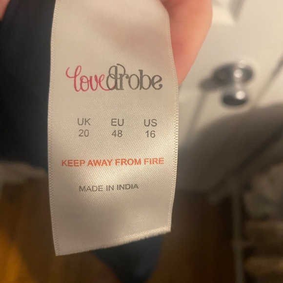 Navy floor length gown - Picture 6 of 7